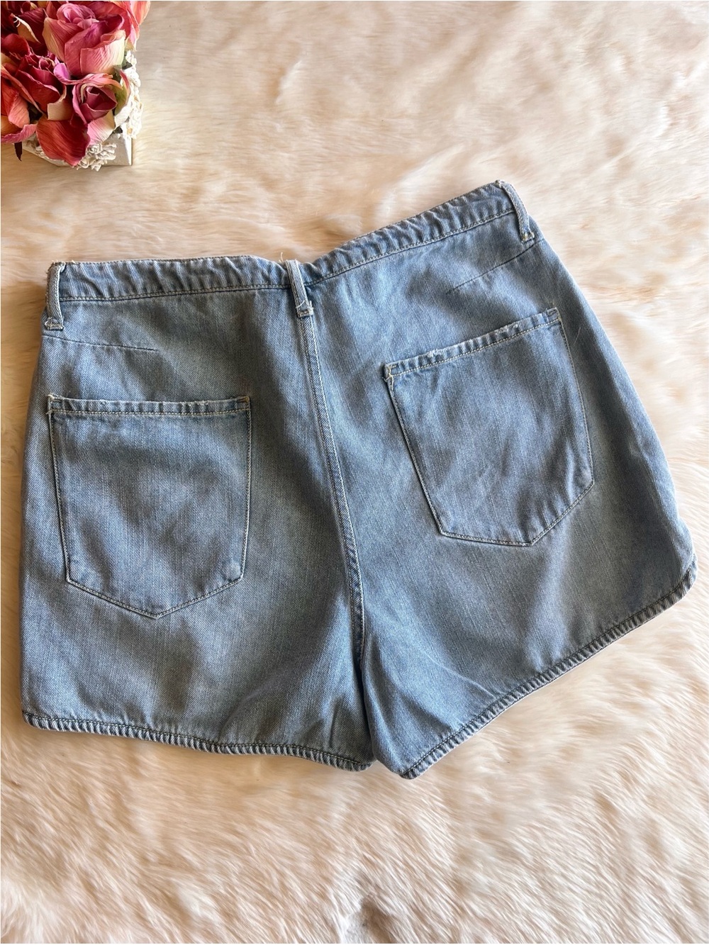 Current/Elliott Denim Drawstring Shorts - Picture 3 of 6